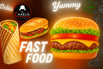 CHARLIE FOODS. Vente sur place/ livraison à domicile et emporter