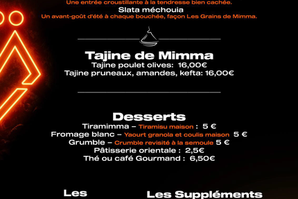 Les Grains de Mimma - Restaurant Oriental Tourcoing