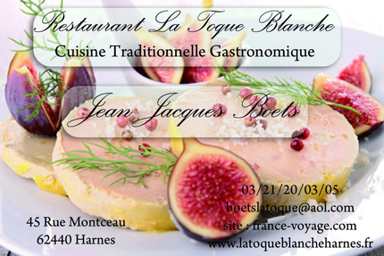 Restaurant la Toque Blanche Harnes Pas deCalais