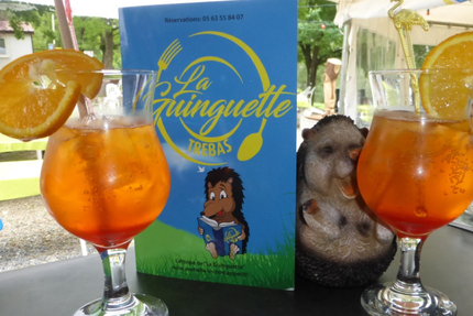 Restaurant la Guinguette de Trébas au bord de l'eau Tarn