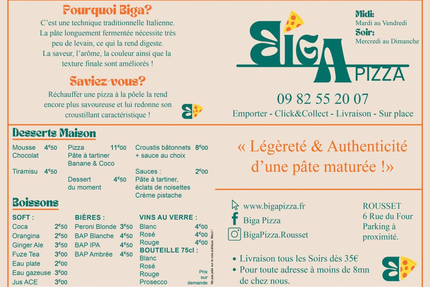 Biga Pizza Rousset