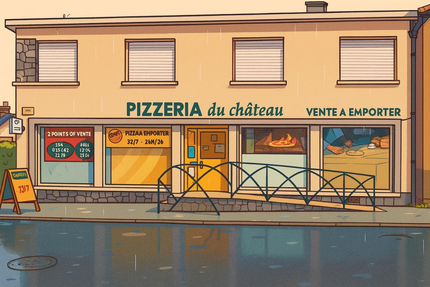 La Pizzeria du Château: Comptoir, Distri'Pizza et Distri'Snack 24/7