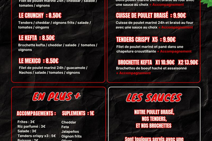 Chickentazz | Poulet braisé & Tenders maison à Anglet