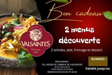 Restaurant du Jardin de l'abbaye de Valsaintes