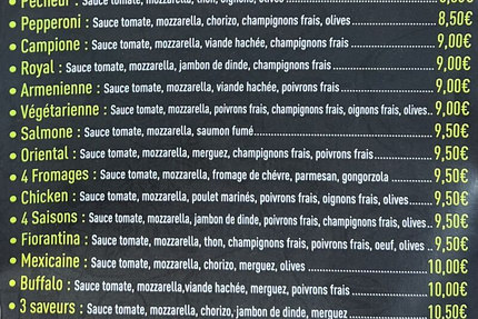 AMEUR'S FOOD PIZZA APT