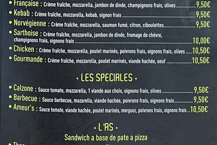 AMEUR'S FOOD PIZZA APT