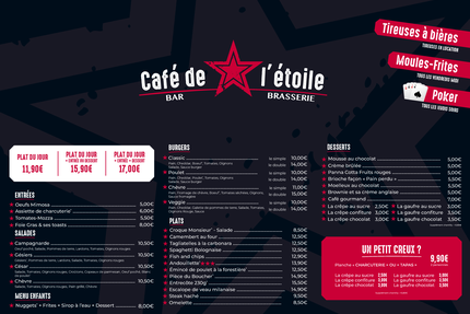 Café de l’étoile : Bar, Brasserie, Restaurant