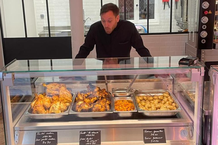 Rôtisserie Coq en stock