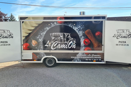 LE CAMION (Le Napolitain) PIZZA CUITE AU FEU DE BOIS