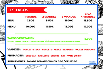 La Cour Neuve - Kebab, Tacos, Hamburger