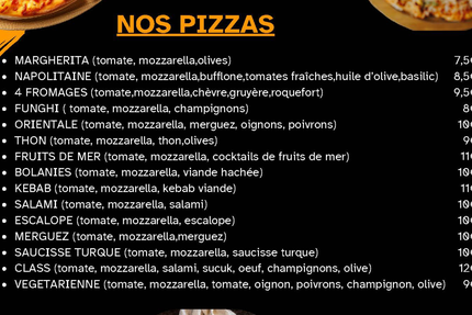 Restaurant Class Kebab - Pizzas - Grill