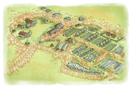 La terrasse de la ferme