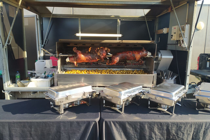 Label poulette Rôtisserie au feux de bois