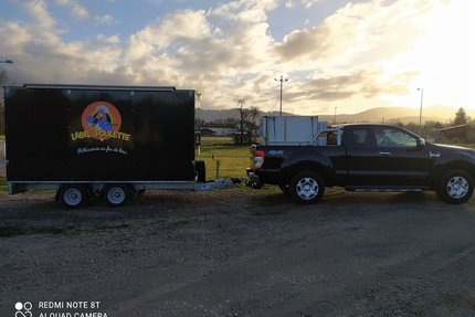 Label poulette Rôtisserie au feux de bois