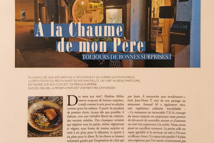 A la Chaume de mon Père (Table bistronomique)