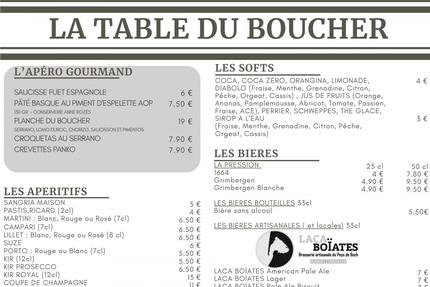 La Table du Boucher
