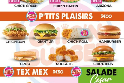 Chic’n burger .