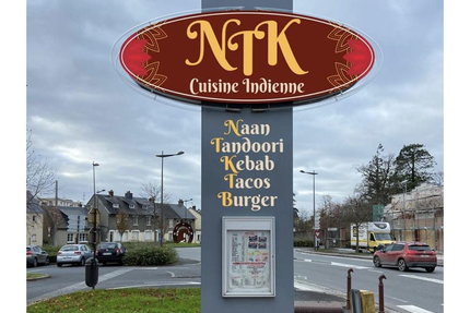 Naan tandoori kebab Burger, Fast Food Saint-Lô