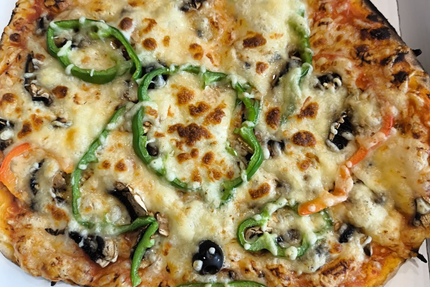 La flam'stephanoise ( pizza au feu de bois ) pizzacro