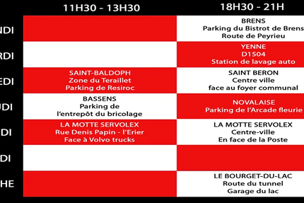 Miam burger emplacement Yenne