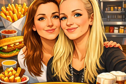 La Baraque à frites '' Les ch'tites Frangines''