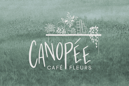 Canopée café fleurs