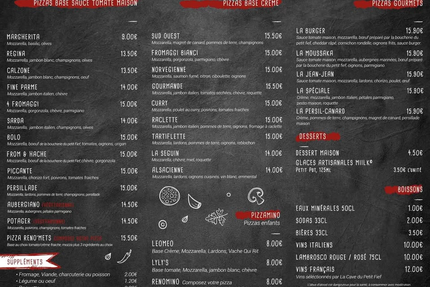 Reno'mets bar resto pizzeria