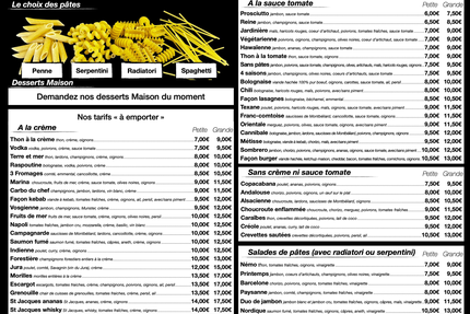 Restaurant Aux 100 pâtes - Relais du port - Eurovélo 6