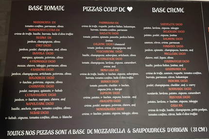 La casa des pizzas