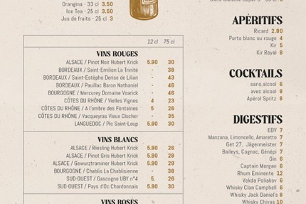 Le BHV Brasserie de l'Hôtel de Ville