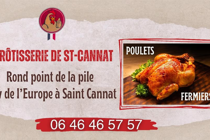 La rôtisserie de St-Cannat . Poulets fermiers cuits à la broche.