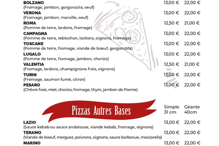 L'Italienne La Toscane De La Pizza