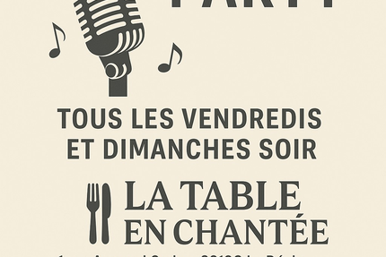 La table en chantée