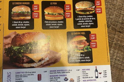 Le Bessierain Pizza-Kebab burger