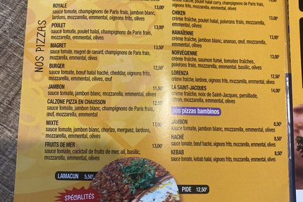 Le Bessierain Pizza-Kebab burger