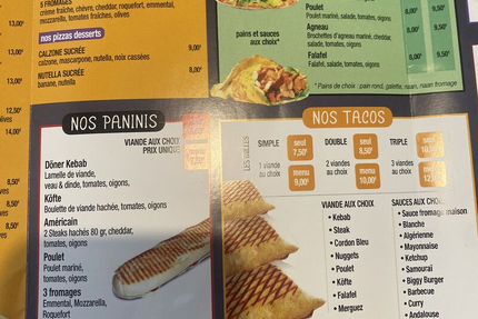 Le Bessierain Pizza-Kebab burger