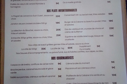 Restaurant La Cabane