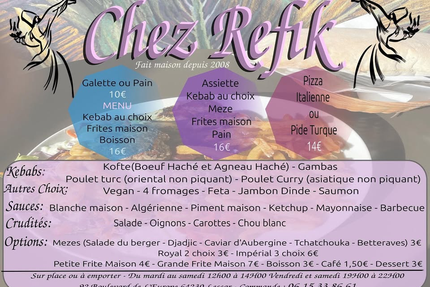 Chez Refik, délices ottomans. Lescar.
